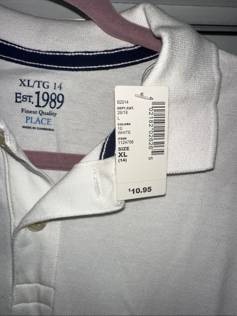 The Children's Place Navy and White Polos